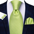 Hi-Tie Burgundy Blue Striped Men Elegant Necktie Handkerchief Cufflinks 3PCS Set Fashion Classic Silk Luxury Tie for Man Qme N-3861