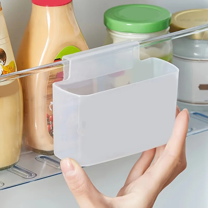1 Household Kitchen Refrigerator Side Door Storage Box Hanging Qme Clear