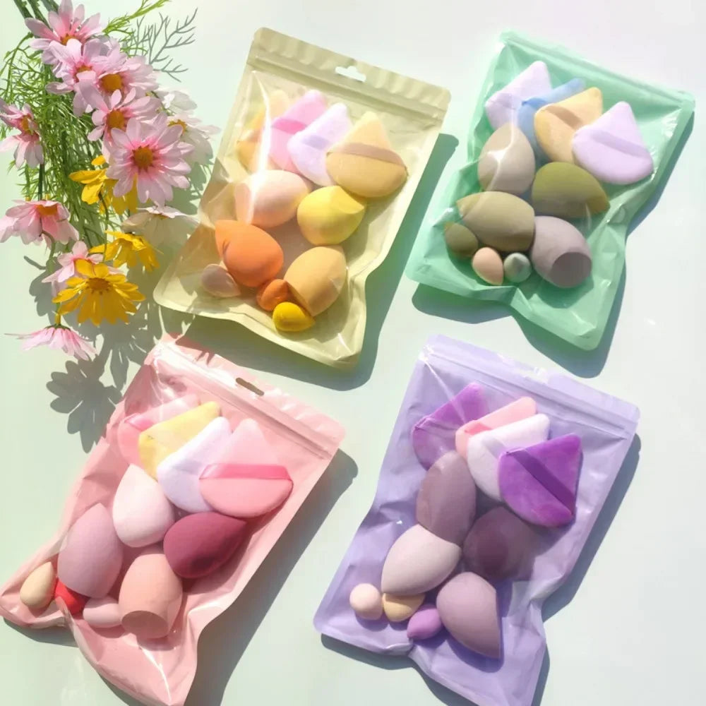 11 Cosmetic Puff Makeup Sponge Blender Beauty Egg Foundation Sponges Qme