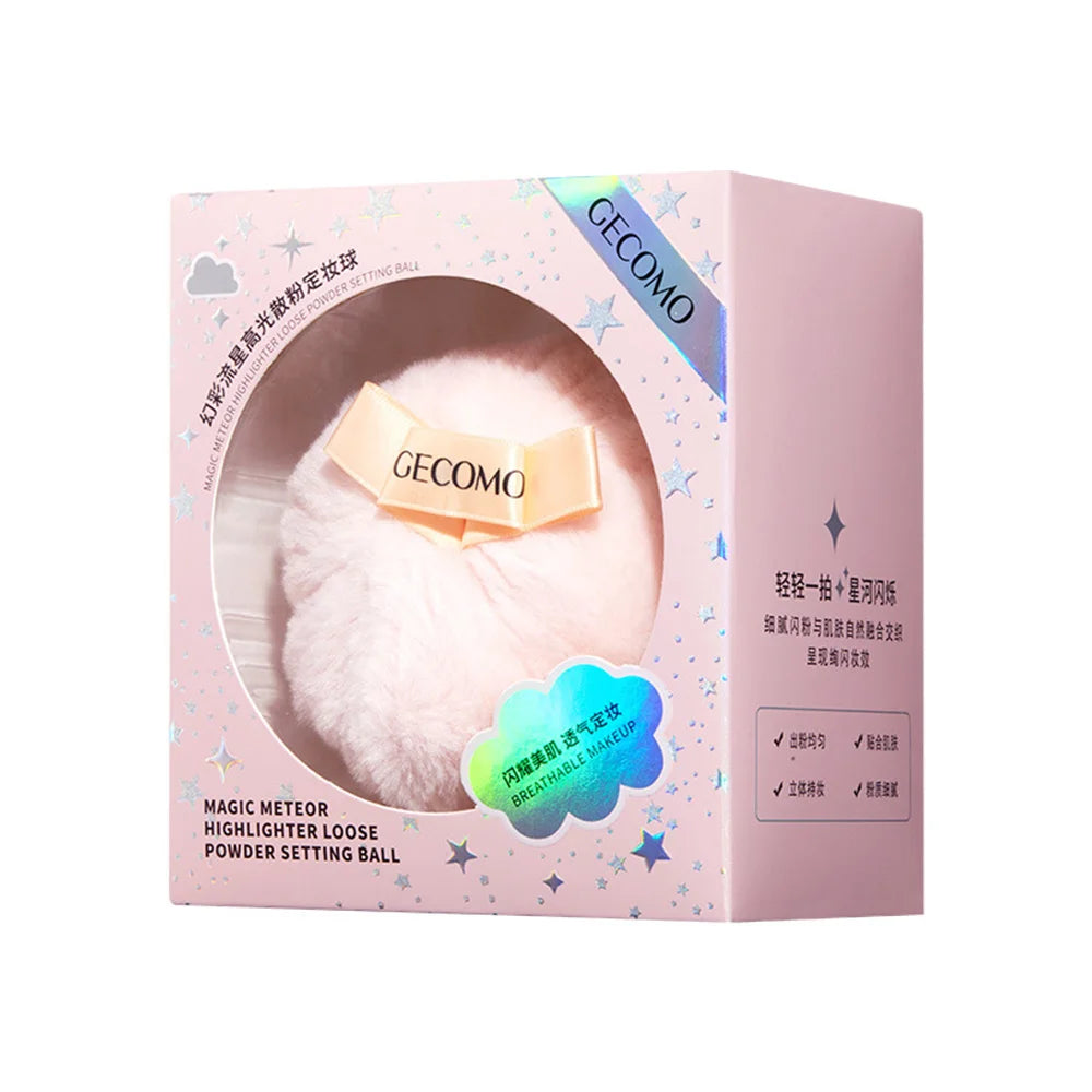 GECOMO Meteor Highlight Loose Powder Setting Ball Design Party Use Qme