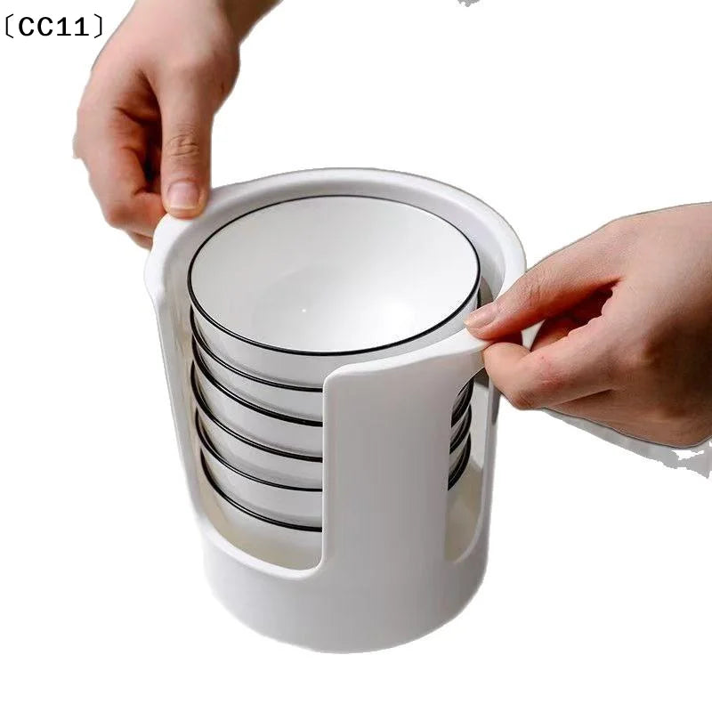 Bowl Storage Rack Dish Kitchen Tableware Draining Easy TakeCC11 Qme