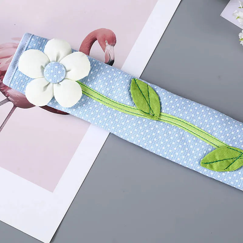 Cloth Handle Cover Door Fridge Knob Cotton Refrigerator Gloves Qme