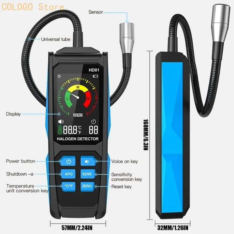 Lightweight HVAC System Leakage Tester Gas Analyser Quick Fault Qme