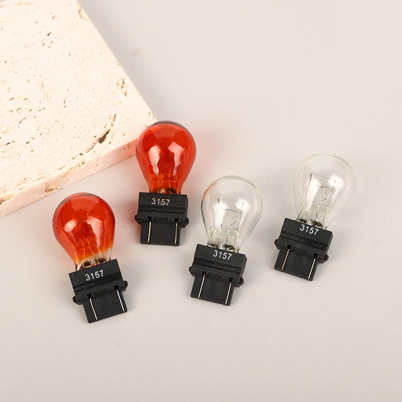 3157 DC12V 21 5W Car Brake Light Bulbs Halogen Lamp Quartz Glass Turn Qme