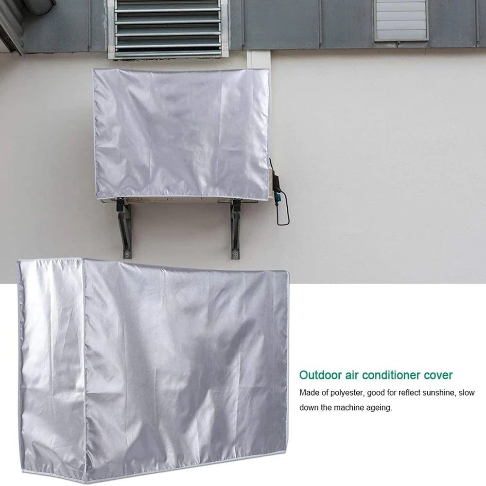 Air Conditioning Cover, Outdoor Main Unit, Outdoor Unit Cover, Wall-Mounted Air Conditioning Wind Deflector, Dust Cover Cove Qme