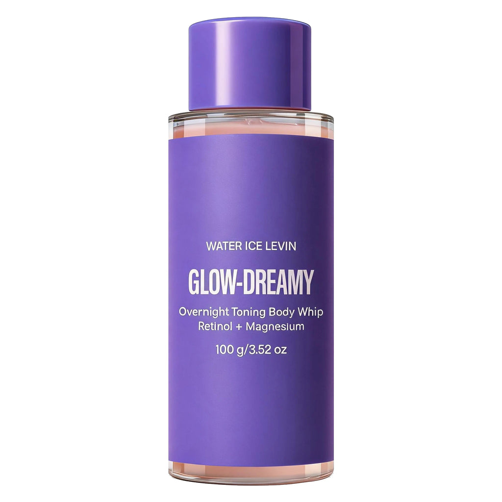 Retinol & Magnesium Overnight Toning Body Whip, Collagen Infused Moisturizing Firming Body Lotion Qme Lavender 100g