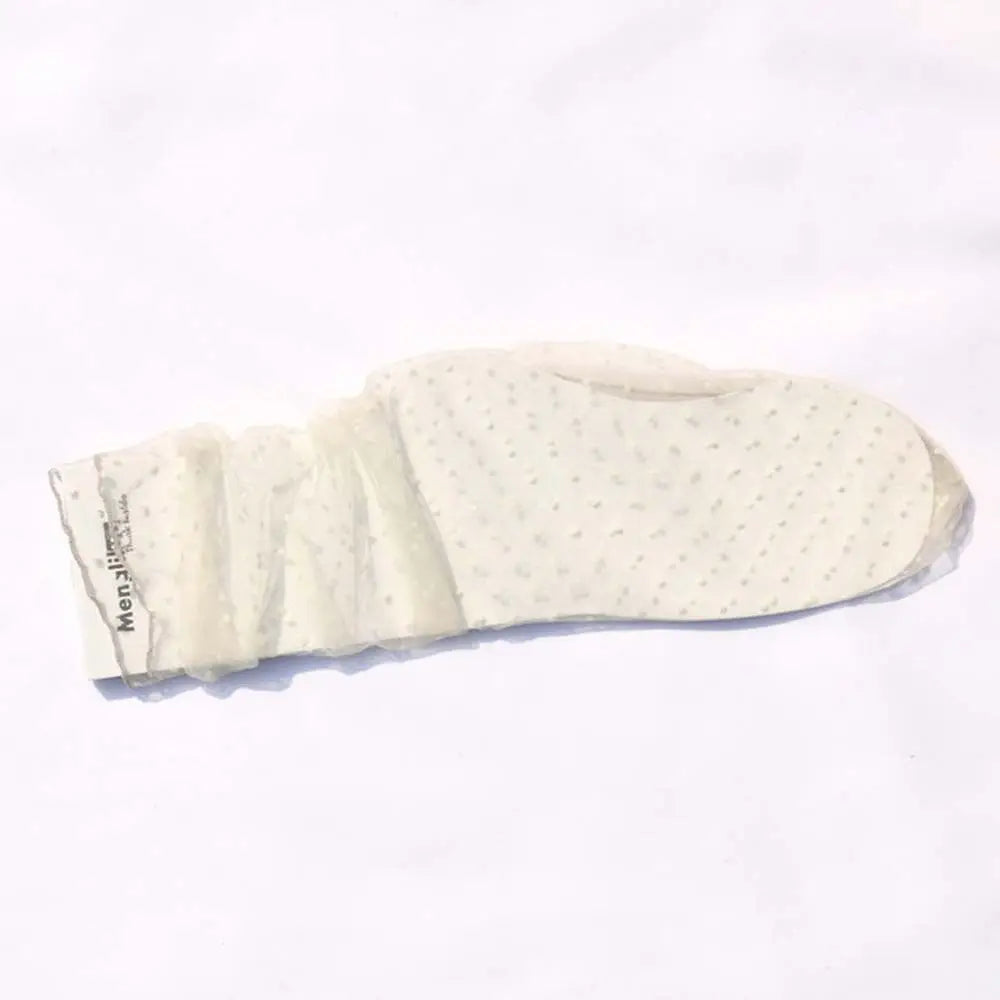 Thin Chiffon Female Fashion Nylon Glass Stockings Dress Socks Tulle Socks Qme beige One Size