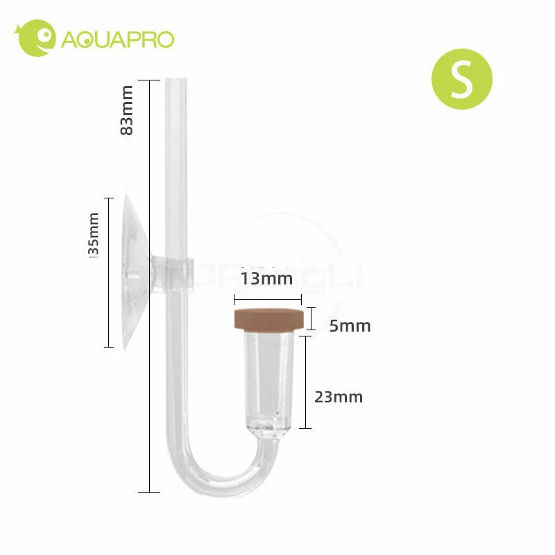 CO2 Diffuser For Aquarium Bubble Generator Twinstar Style Atomizer Acrylic Fishing Equipment Tank Plant Accessory System Mini Qme mini CO2 Diffuser S