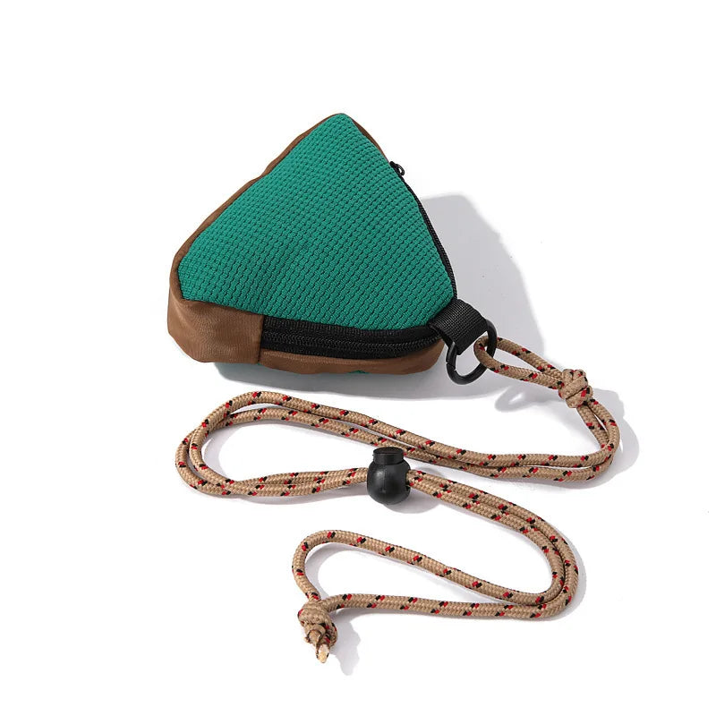 Triangular Key Bag Coin Purse Halter Trendy Storage Personalized Qme