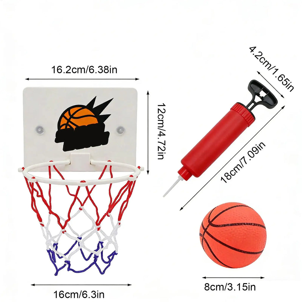 Kids Basketball Hoop Small Suction Cup Game No Drilling Basketball Hoop Games for Kids Boys Girls Exercise Home Classroom Qme