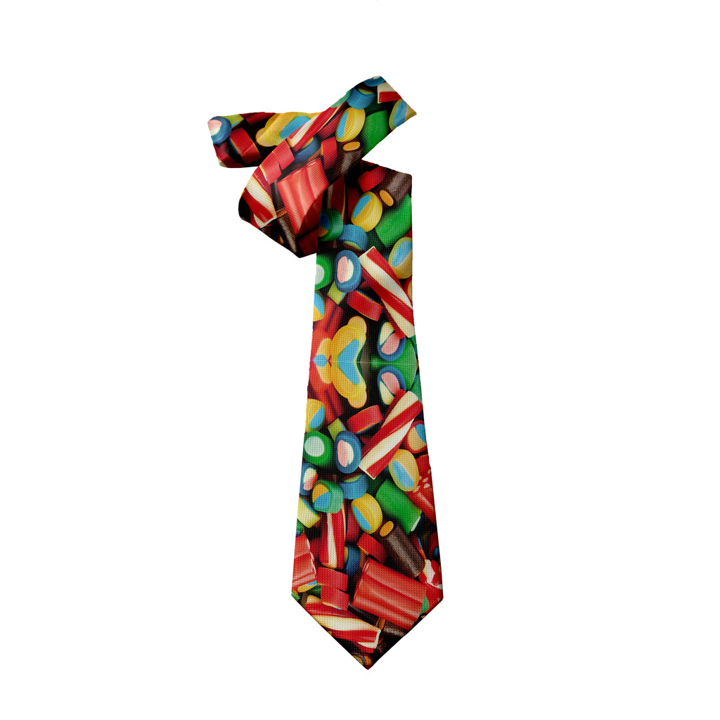 Funny Candy Snacks Printed Tie Unisex Casual Creative Novelty Men's Qme