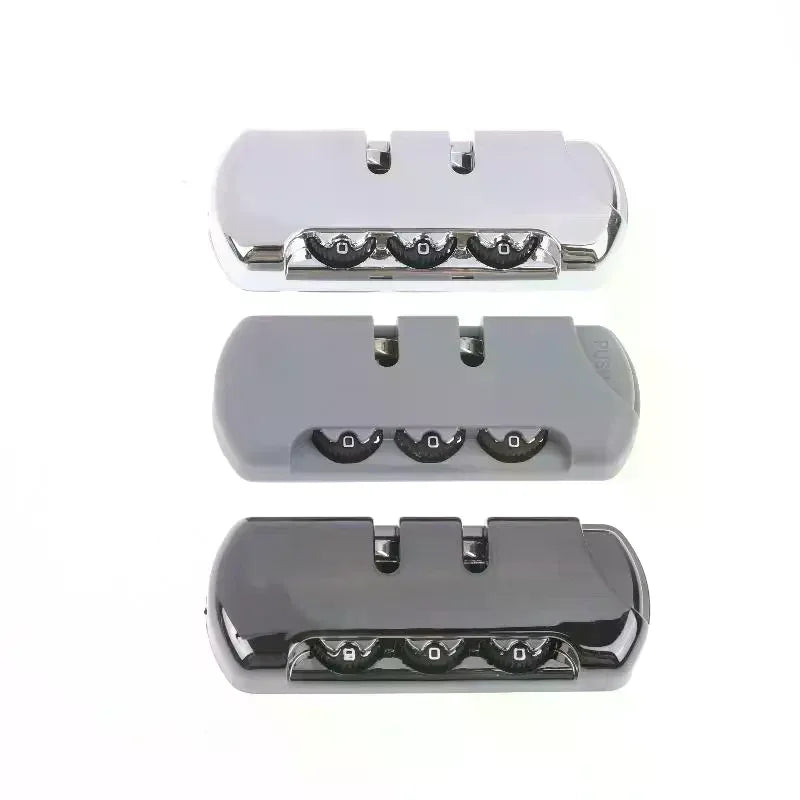 2 4 8 Sets 3 Digits Luggage Lock Zinc Alloy Catch Plastic Frosted Qme