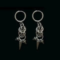 Punk Style Spiked Earrings For Women Men Gothic Cone Pendant Earrings Y2K Grunge Dangle Jewelry Gift Qme 05