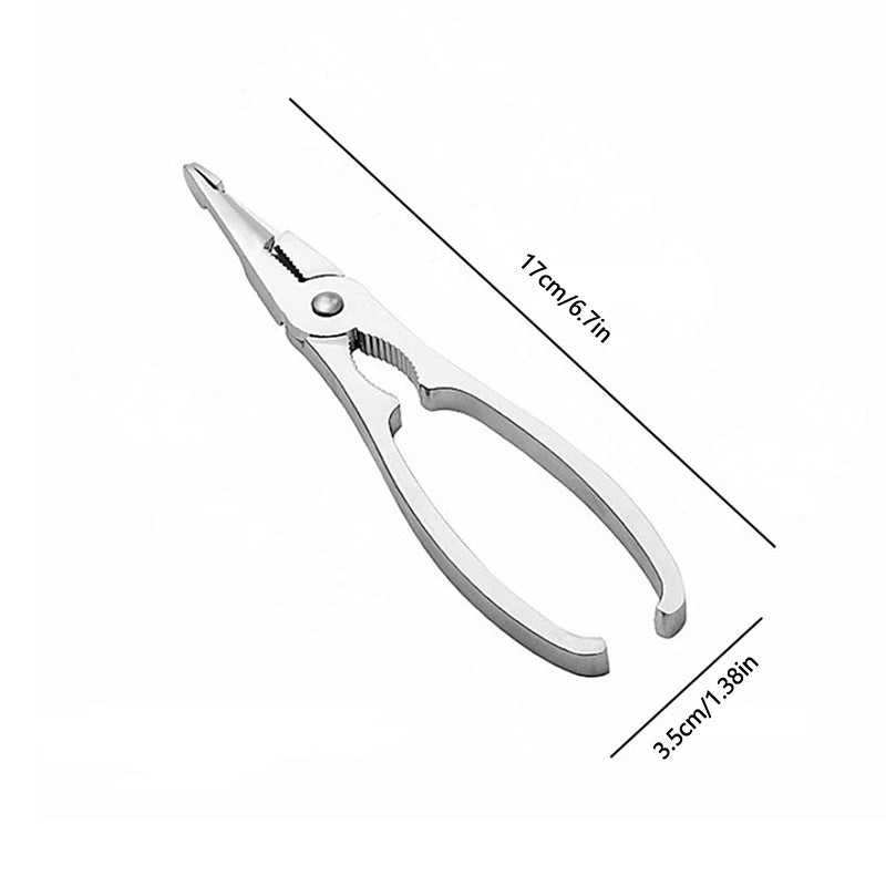 Stainless Steel Pliers Lobster Clamp Clip Picking Crab Meat Easy Qme Default Title