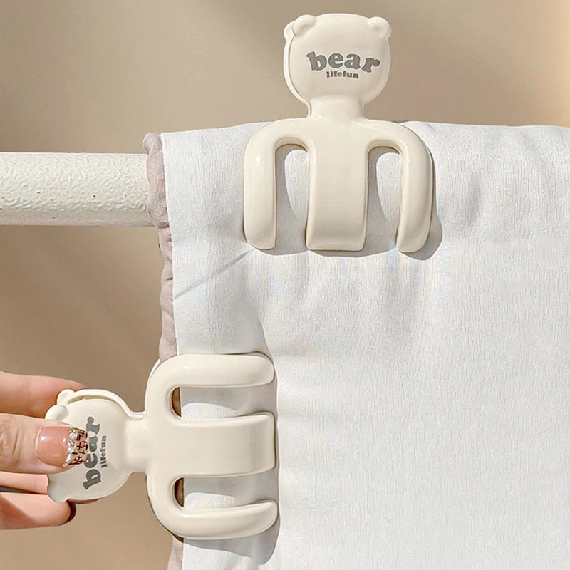 Little Bear Drying Clip Sunning Quilts Wind Proof Large Plastic Clips Qme