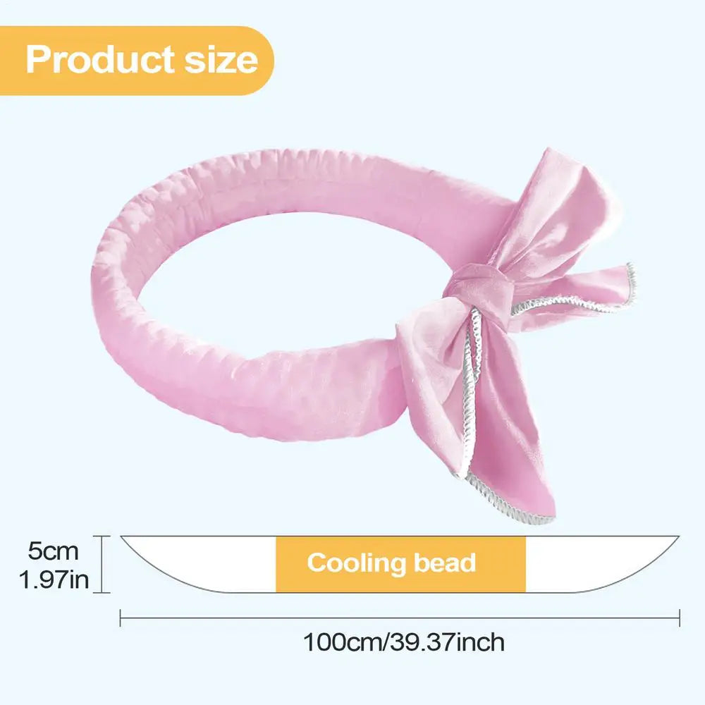 Cooling Scarf For Dogs Reusable Washable Neck Wrap Outdoor Pet Cat Ice Collar Towel For Small Medium Large Indoor Outdoor Home Qme Pink China Mainland