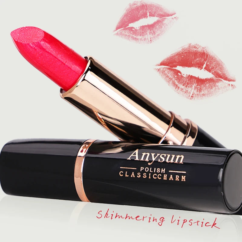 Waterproof Shiny Lipstick Long-lasting Retention Multiple Colors Qme