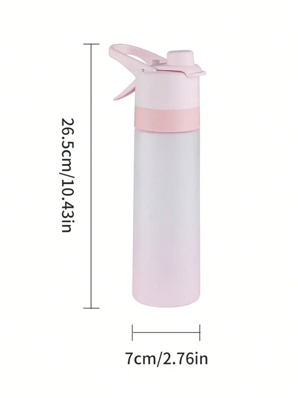 Portable Sports Fitness Large Capacity Transparent Cup Outdoor Travel Qme