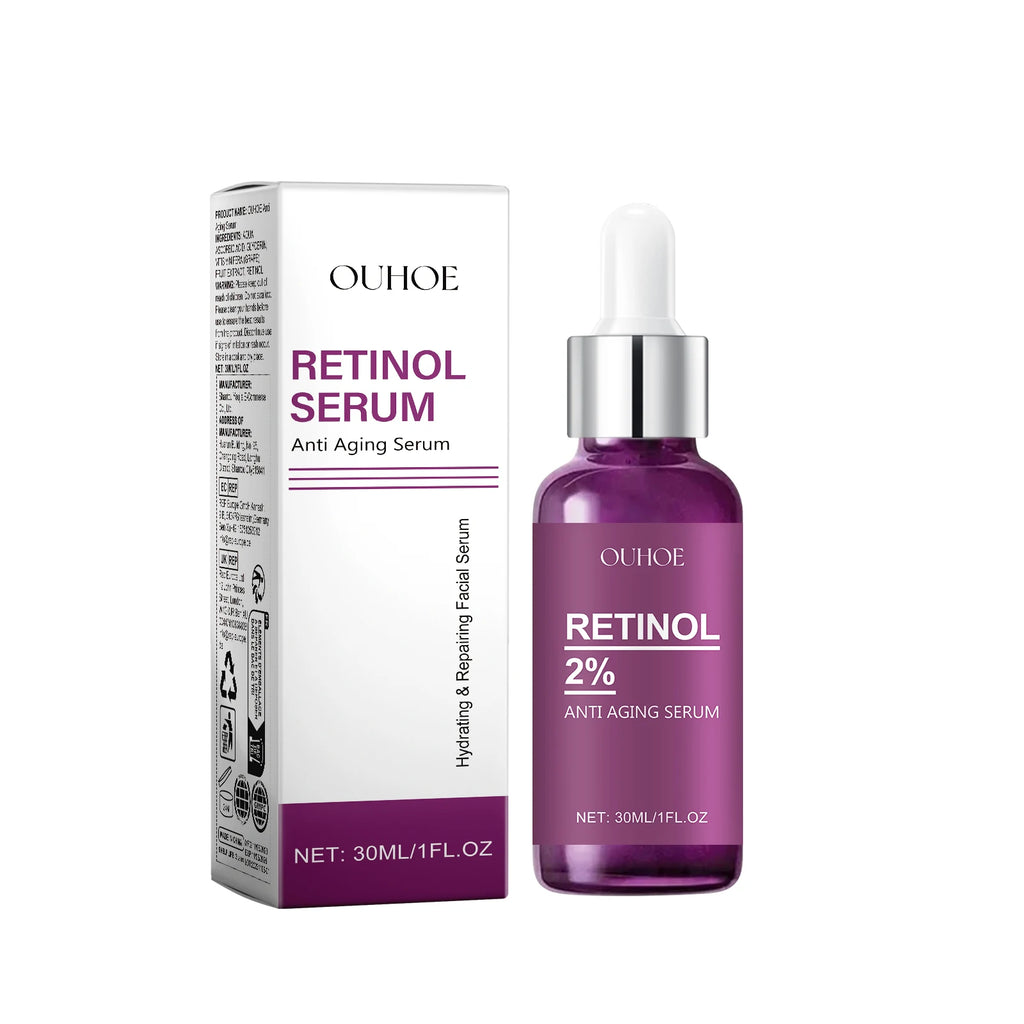 Retinol Remove Wrinkle Face Serum Lift Firming Anti Aging Fade Fine Lines Whitening Brightening Moisturizer Skin Care Cosmetics Qme 1pc