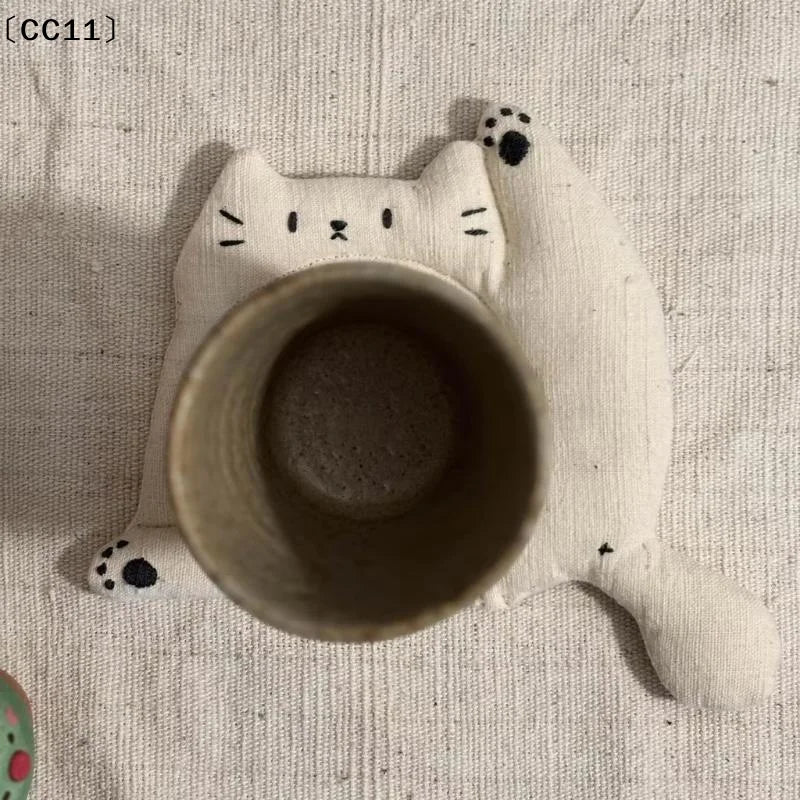 Coffee Table Mat Decorative Heat Insulation Coaster Tea Cute Lazy Qme
