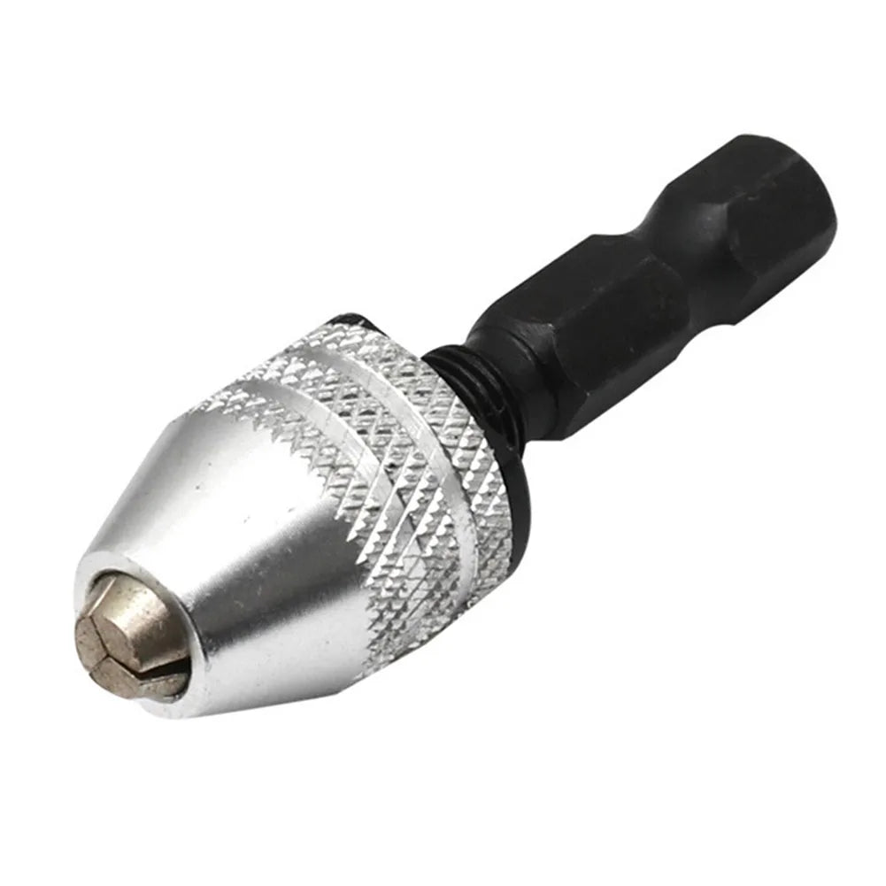 0.3-3.4mm Keyless Drill Chuck Converter Electric Drill Bits Collet Converter 1/4'' Hex Shank Adapter Quick Change Qme