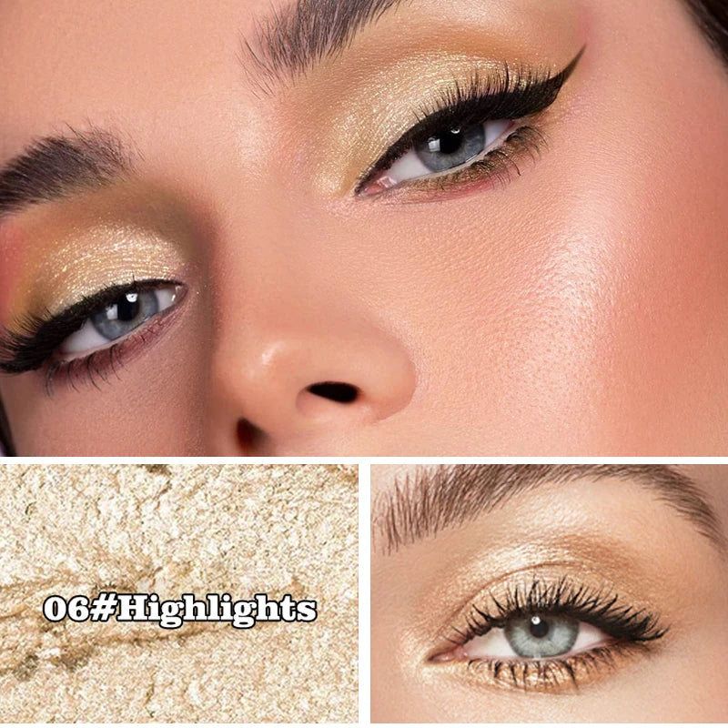Multi Eye Shadow Stick Waterproof Sweat Proof Shiny Create Bold Makeup Qme 06 Highlights