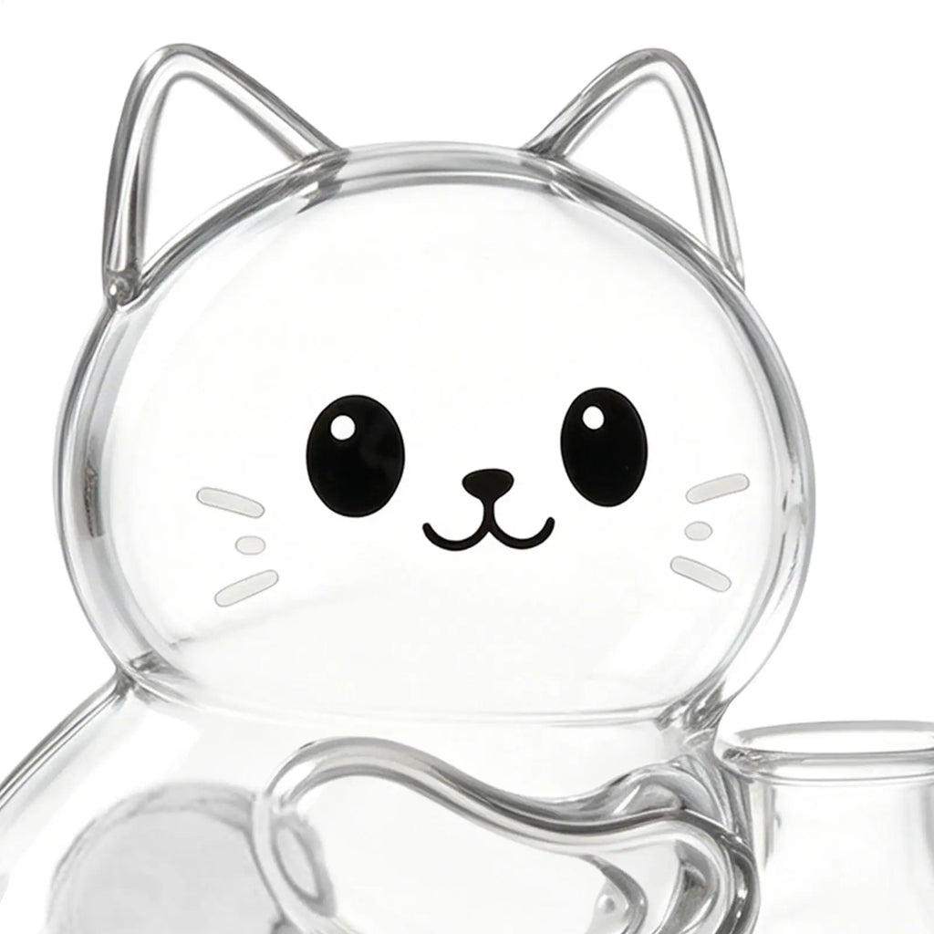 Pet Hair Memorial Cute Kitten Clear Refrigerator Magnets Cat Whiskers Storage Container for Refrigerators Washing Machines Any Qme