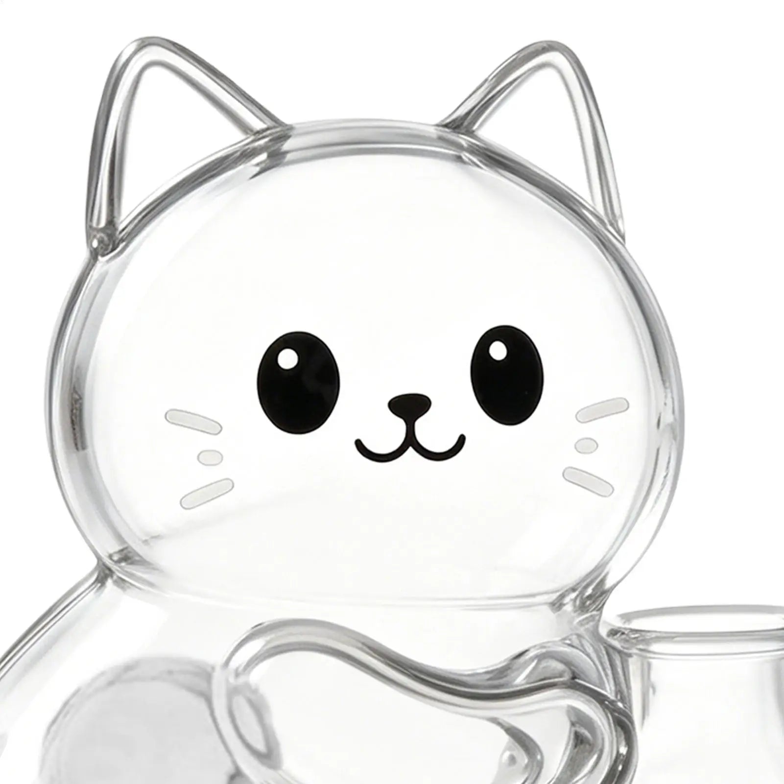 Pet Hair Memorial Cute Kitten Clear Refrigerator Magnets Cat Whiskers Storage Container for Refrigerators Washing Machines Any Qme