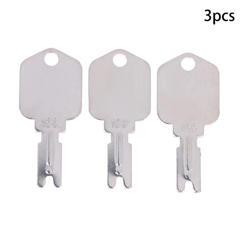 1/3/5Pcs For 166 186304 Forklift Key For Heavy Duty Equipment Keys For Excavator Dozer Loader Backhoe Starter A214062 5133504 Qme 3Pcs