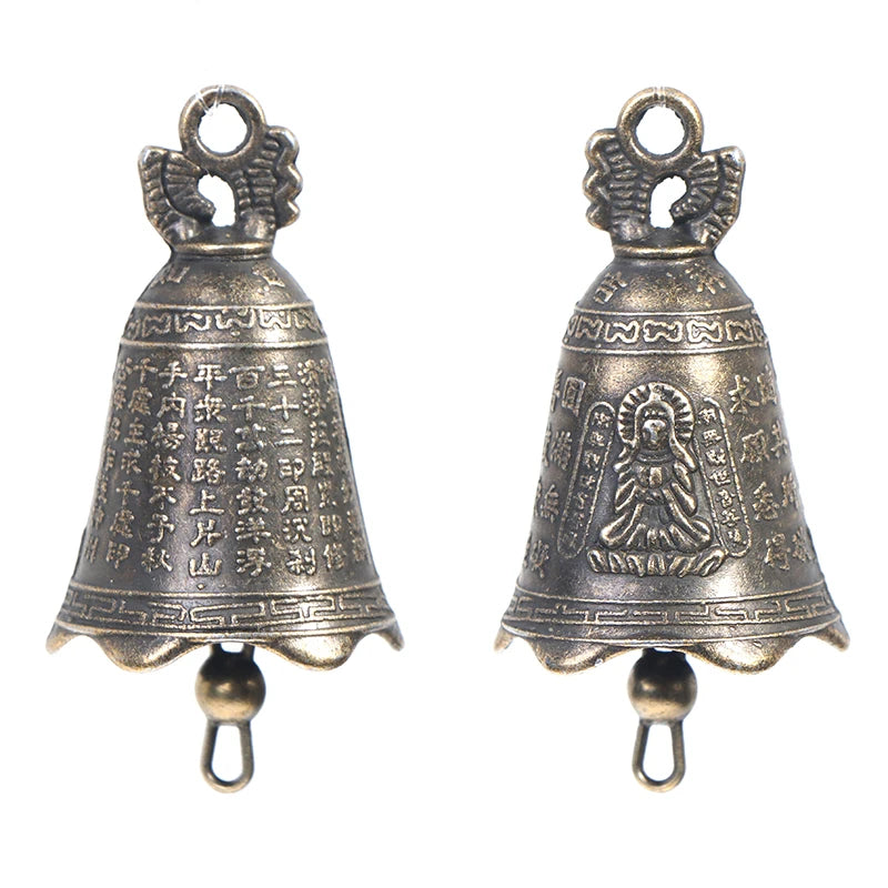 Copper Sculpture Pray Guanyin Bell Antique S Mini Brass Qme
