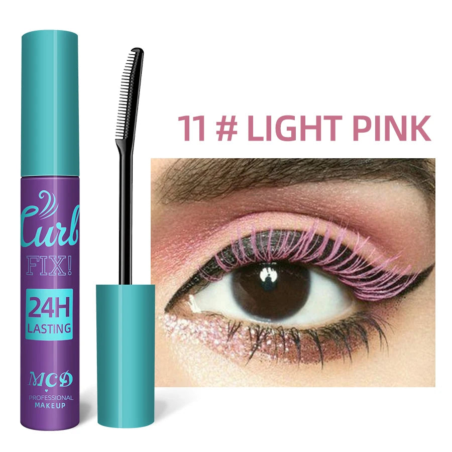 Colorful Slender Mascara Waterproof Fast Drying Curling Eyelashes Qme 11