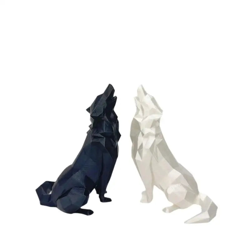 Office Decor Indoor Outdoor Use Modern Abstract Geometric Wolf Qme