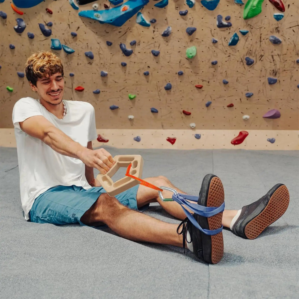 Climbing Fingerboard Rock Finger Strengthener Board Wooden Bouldering Qme