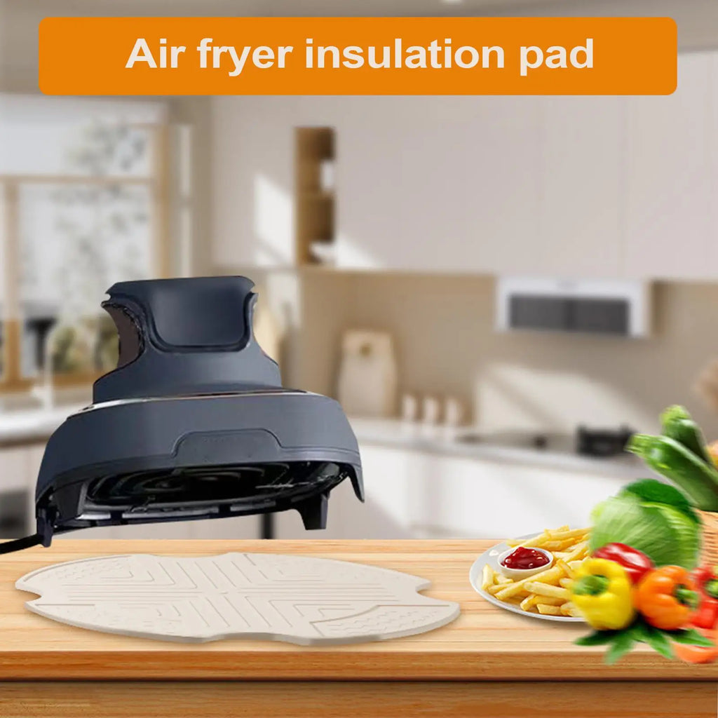 Air Fryer Mat Silicone Heat Resistant Trivet Pad Reusable Protector Qme