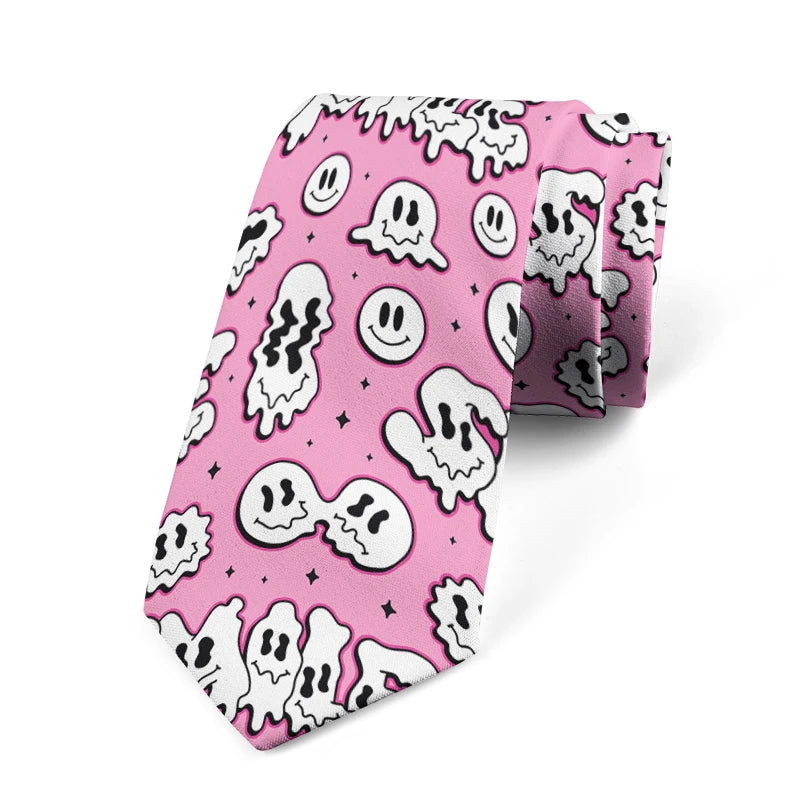 Funny Skeleton 3D Printed Tie Fashion Casual Business Office Unisex Qme style3