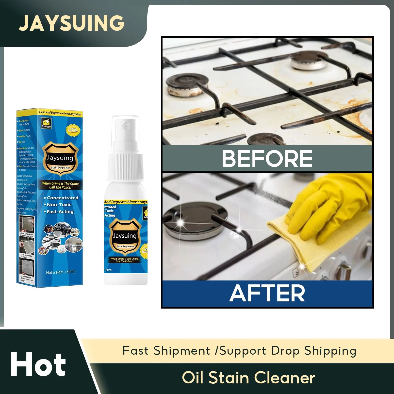 Oil Stain Cleaner Oven Household Grill Grease Detergent Range Hood Cleaning Oil Dirt Removal Anti Rust Kitchen Cleaning Spray Qme