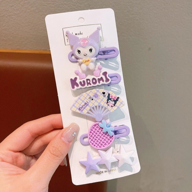 Colorful Stray-hair Duckbill Clip Kuroomi Student Cartoon Hair Girls Qme