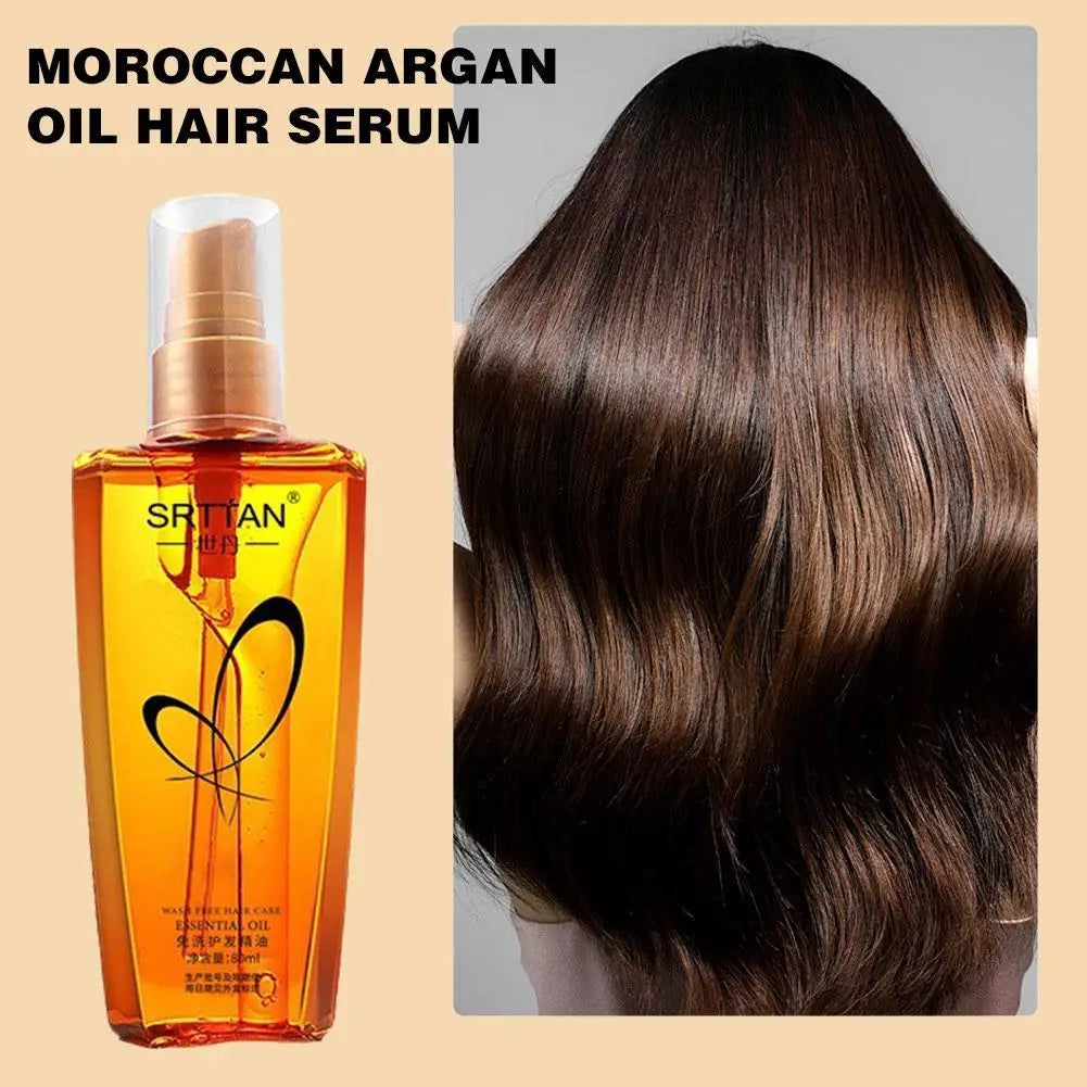 Moroccan Argan Oil Hair Serum Lightweight Mist Split Ends Frizzy Qme