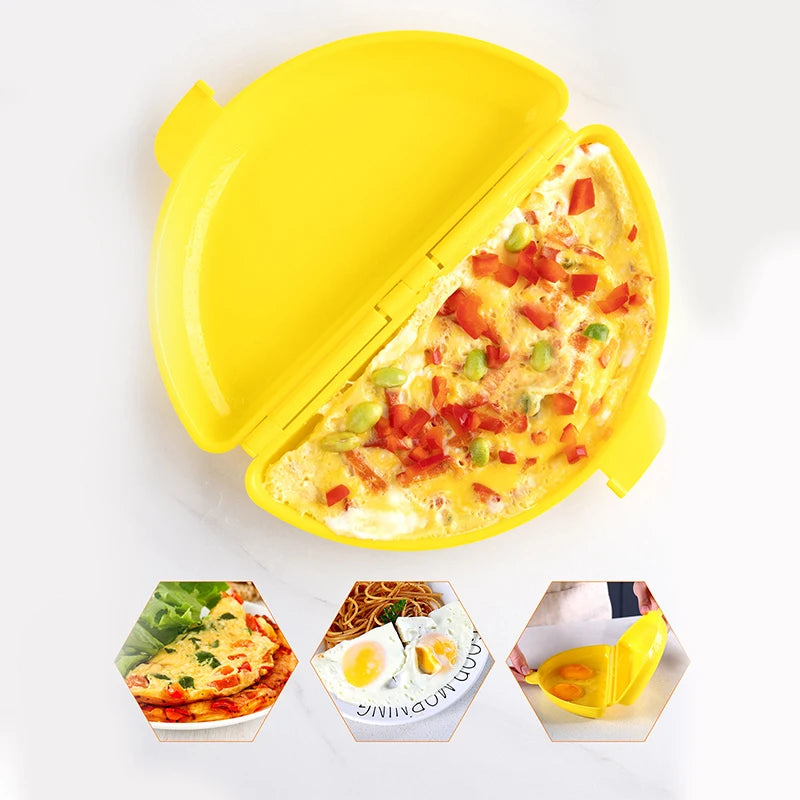 Multifunctional Microwave Steamed Egg Tray Home Tools Omelet Cooker Qme
