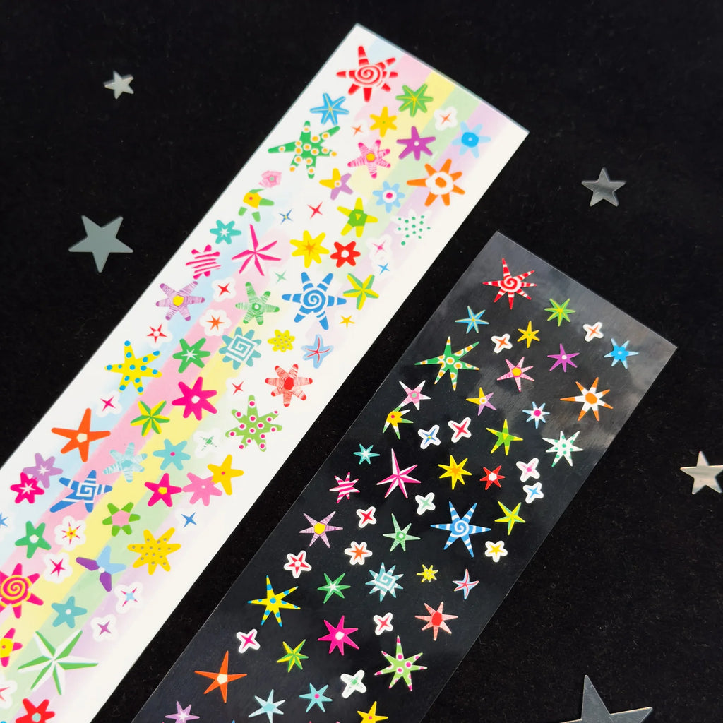 Cute Y2K Star pattern Washi Tape Kawaii Decorative Adhesive Tapes DIY Scrapbooking Stickers Hand Made Masking Tape Stationery Qme