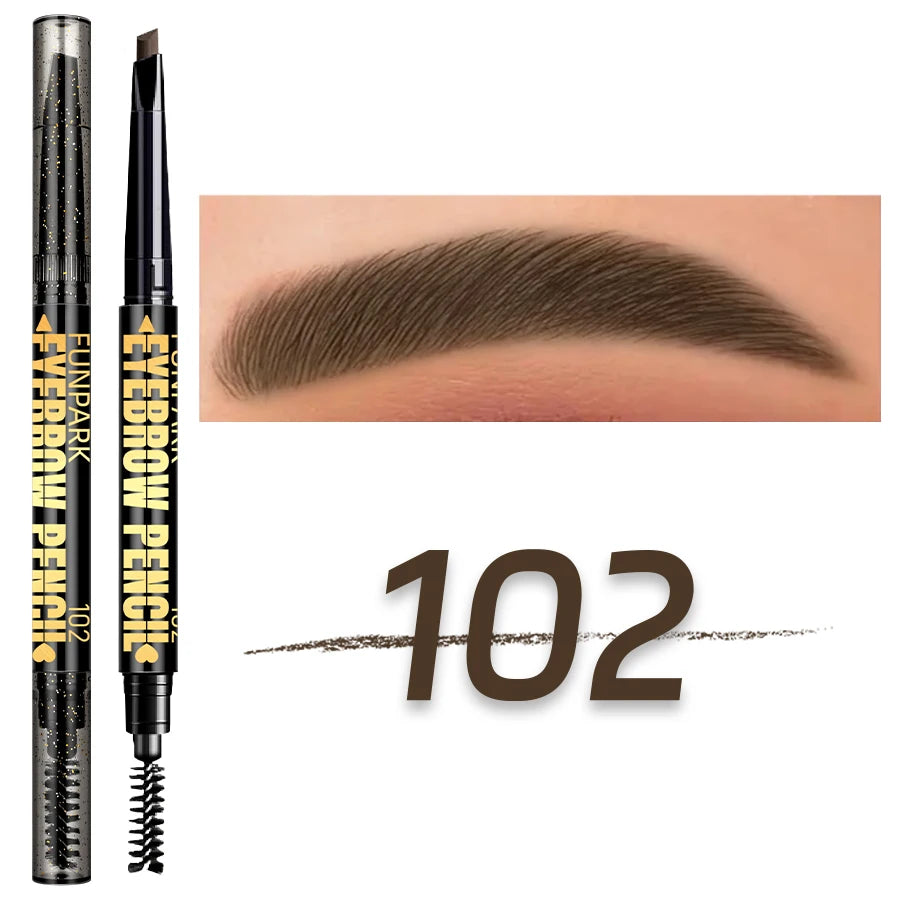 Double-head Eyebrow Pencil Pigment Non-fading Waterproof Durable 5 Qme 102