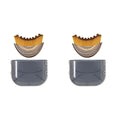 Soft Bristles Lymphatic Contour Face Brush Dry Facial Massage Gentle Qme 2PCS-box