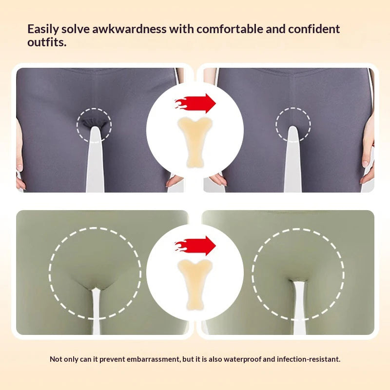 Concealer Panties Silicone Reusable Swimsuit Underwear Camel Toe Qme