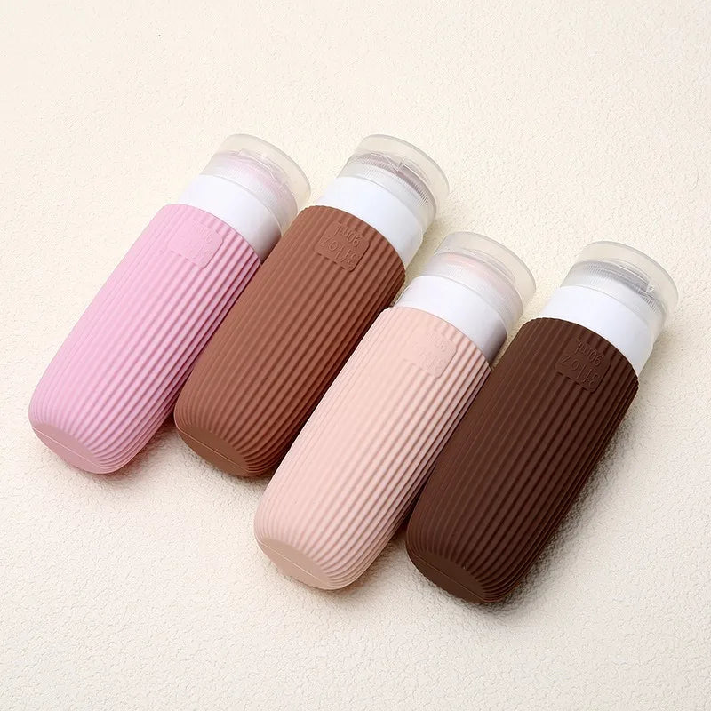 Portable Silicone Travel Dispenser Bottles Leakproof Refillable Qme