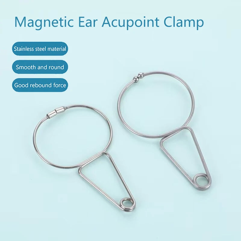 Magnetic Ear Acupuncture Point Clamp Points Chart Stainless Steel Qme
