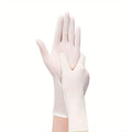 50/100Pcs Disposable Nitrile Gloves,Durable Household Cleaning Gloves,Garden Planting and Digging Non-slip Dirt-resistant Gloves Qme White XL 100PCS