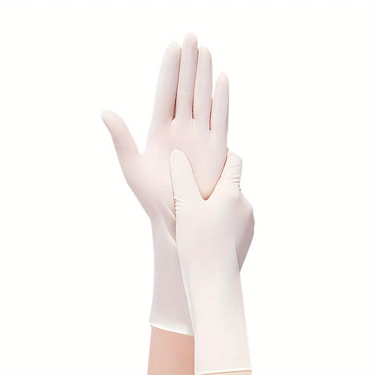 50/100Pcs Disposable Nitrile Gloves,Durable Household Cleaning Gloves,Garden Planting and Digging Non-slip Dirt-resistant Gloves Qme White XL 100PCS