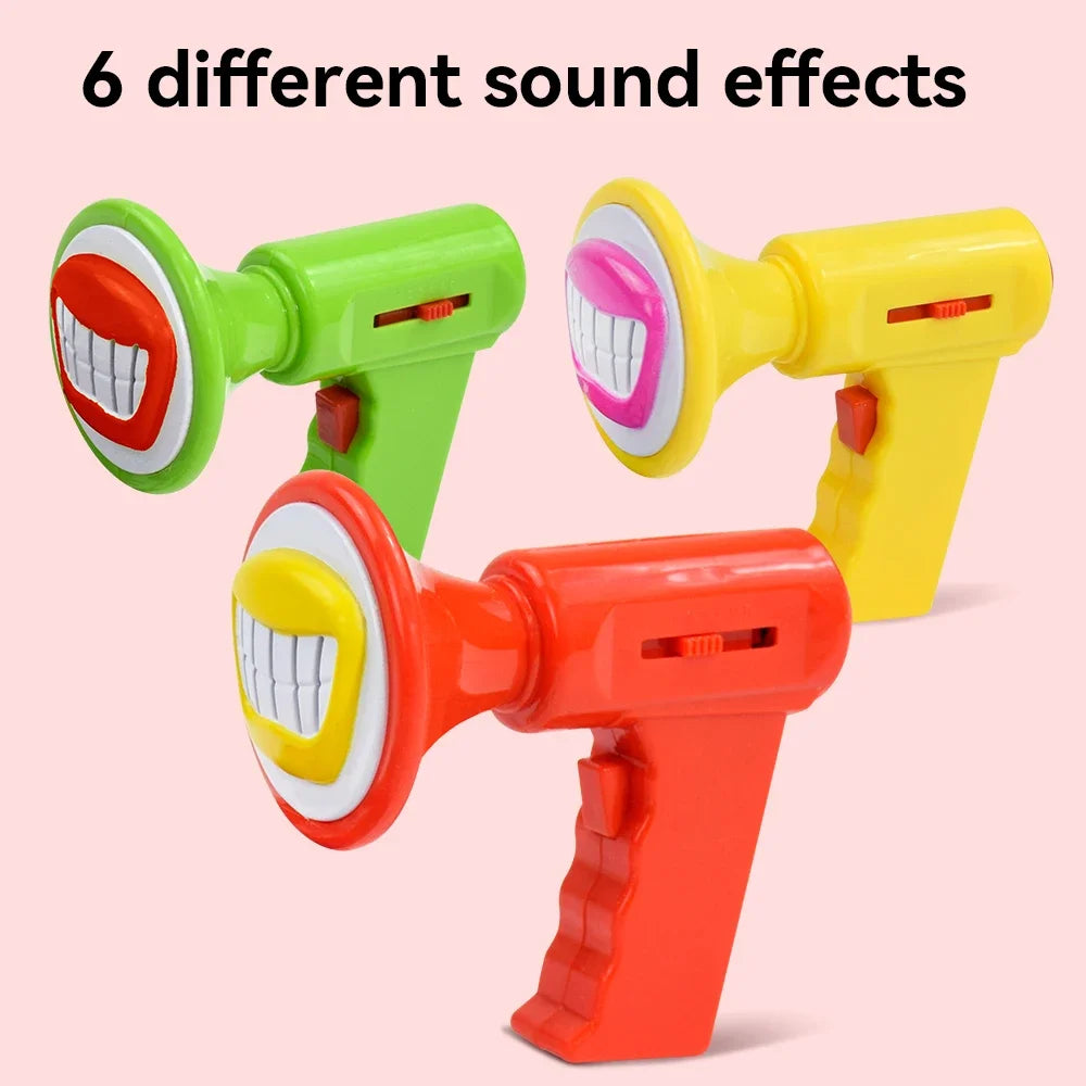 Mini Children's Voice Changing Toy With 6 Sound Effects, Role-Playing Voice Speaker Children's Handheld Amplifier Parody Kid Toy Qme
