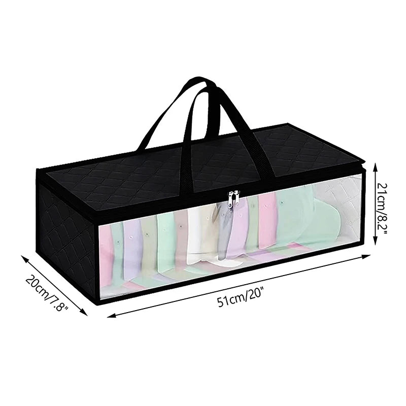 Hat Case Carrying Handles Dual Zipperdurable Baseball Organizer Qme