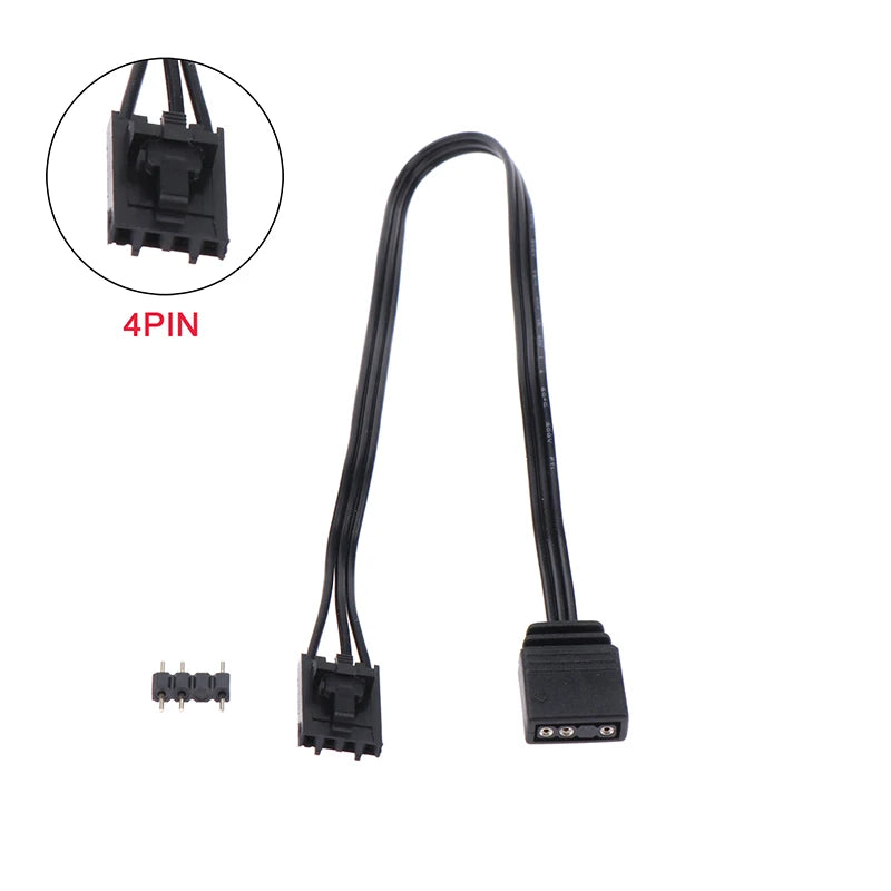 Adapter Cable Corsair RGB Standard ARGB 4Pin 3Pin Connector Pirate Qme 4pin